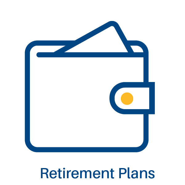 graphic representing retirement plans