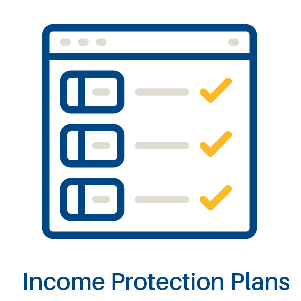 graphic representing income protection plans
