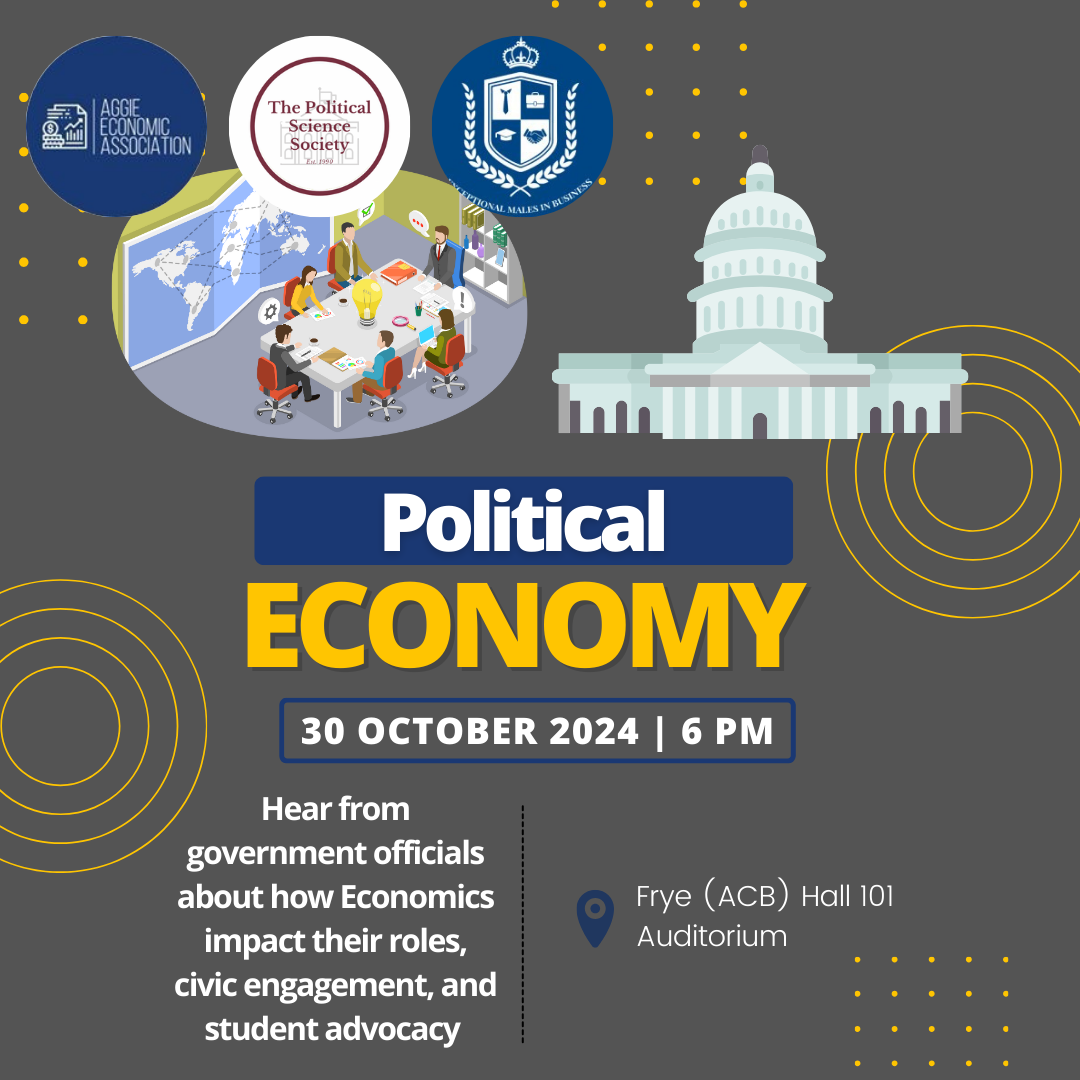 Flyer for Political Economy Panel