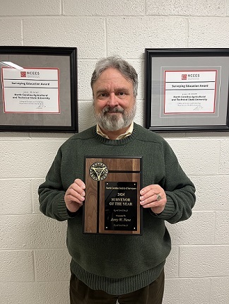 Dr. Nave Awarded NCSS Surveyor of the year.