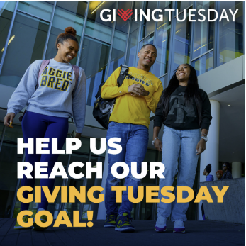 Giving Tuesday Logo. Help Us Reach Our Giving Tuesday Goal!