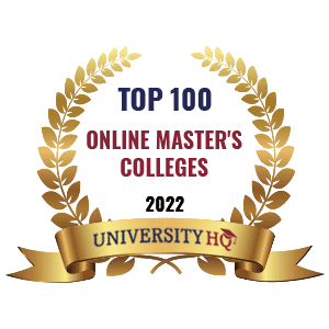 Online Master's badge from University HQ