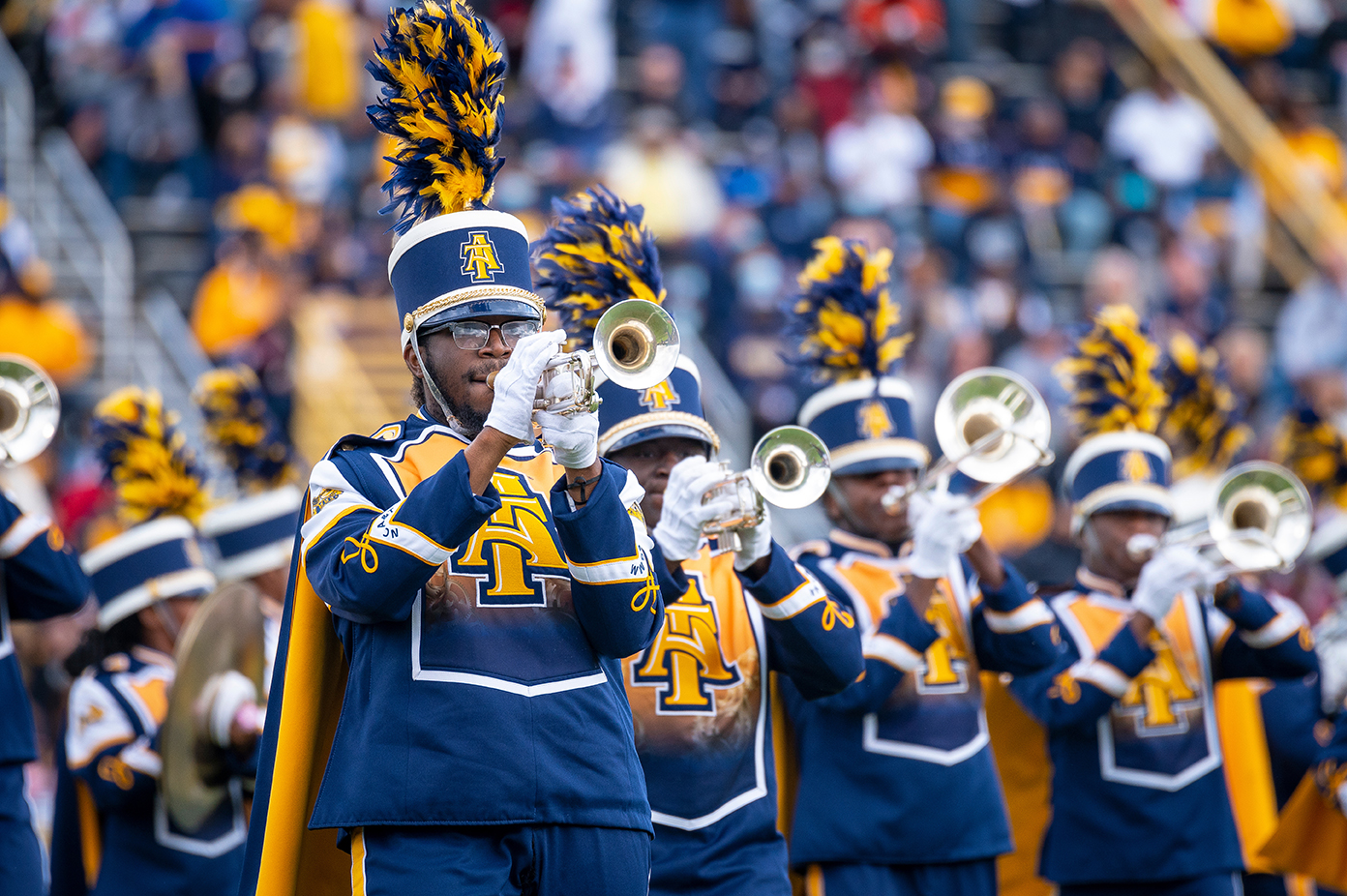N.C. A&T’s Blue and Gold Marching Machine to Perform at 2024 Tournament