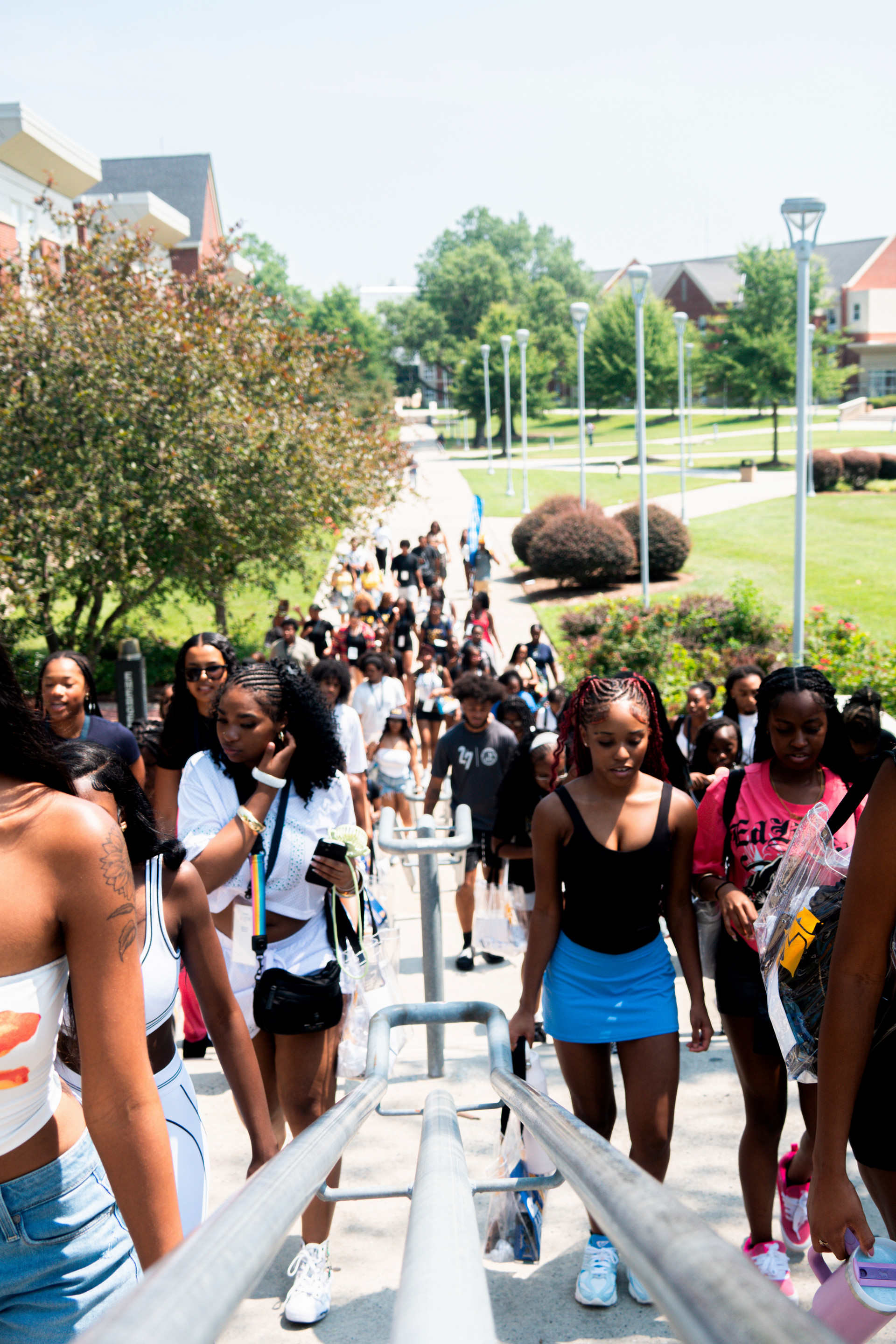 ASLs sitting in the bleachers