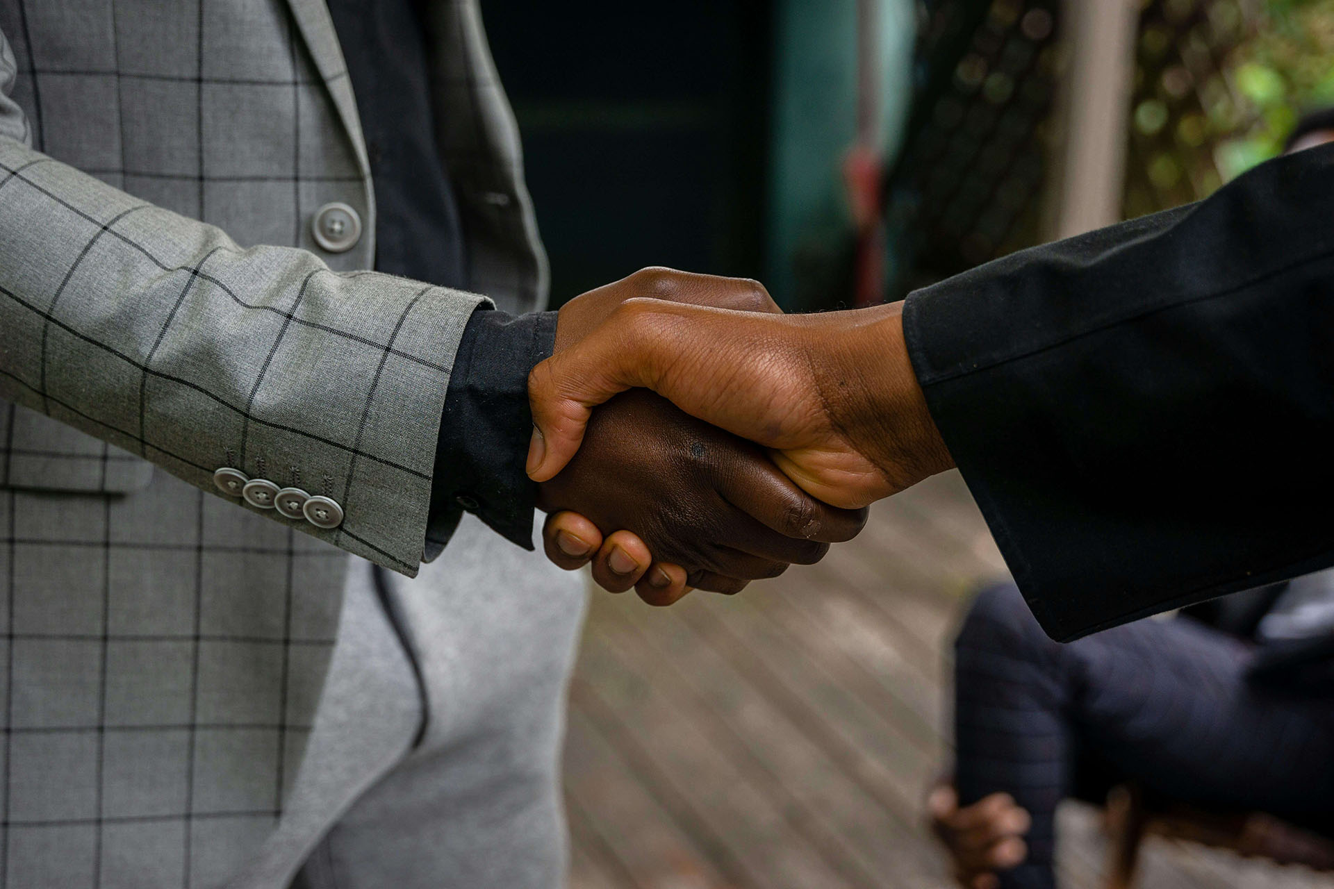 a handshake between two men